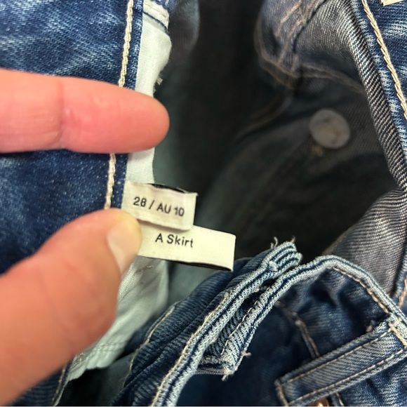 ABRAND Denim Mini Skirt size 28 - Picture 8 of 10